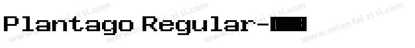Plantago Regular字体转换